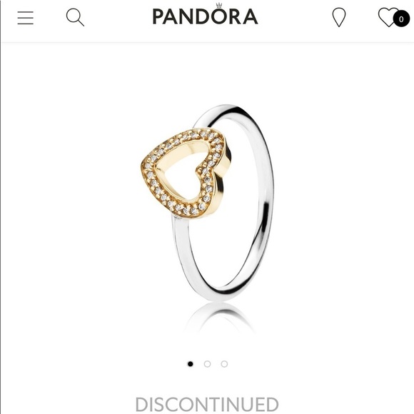 Pandora 14K & sterling silver ring - Picture 12 of 12